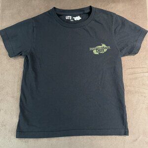 Uniqlo Monster Hunter Rise Boys Black Cotton Gamer T-Shirt (SKU: 67B, 126B)